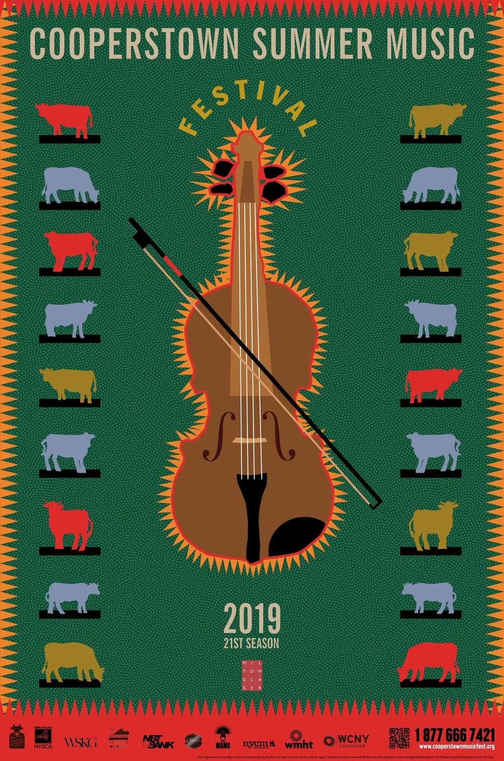 Milton Glaser Posters — Cooperstown Summer Music Festival